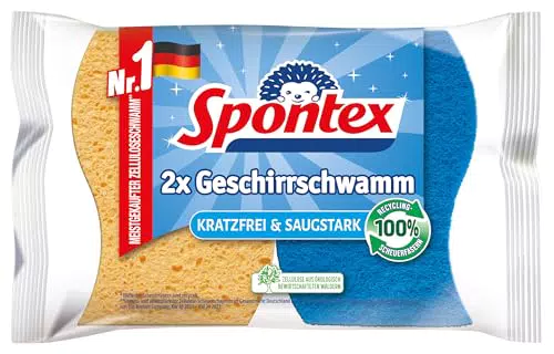 Spontex Geschirrschwamm - Kratzfreier und saugstarker Küchenhelfer