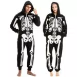 Spooktacular Creations Halloween Skelett Unisex Jumpsuit Pyjama Kostüm