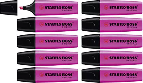 STABILO Textmarker BOSS ORIGINAL – Hochlighter für präzises Markieren