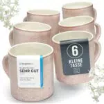 Pure Living Frühstücksteller Set - Hochwertige Steingut Dessertteller spülmaschinenfest