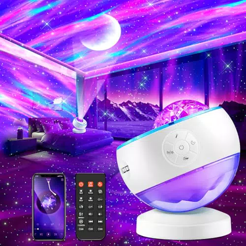 Sternenhimmel Projektor mit 300 Lichtmodi und Bluetooth-Funktion für Kinderzimmer
