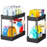 StowBin Küchen Organizer - Unter Waschbecken Regal mit Haken und Tassenhalter