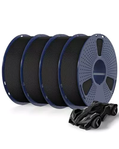 SUNLU 4KG Bündel Rapid PETG Filament, Hohe Geschwindigkeit 30-600mm/s 3D Drucker Filament 1.75mm ±0.02 mm