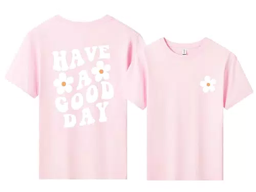 Mädchen T-Shirt Sommer Kurzarm Baumwolle Rundhals für Kinder - Mode Druck Shirt