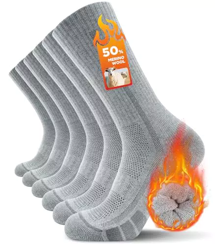 TANSTC Merino Socken Herren, Winter Socken Herren 47-50 Outdoor & TrekkingSocken