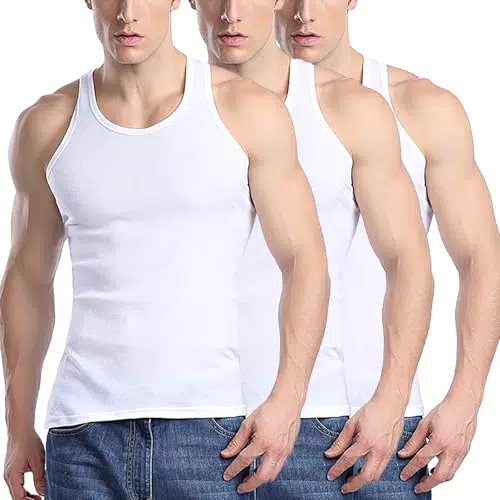 TANTOMI Unterhemd Herren 3er Pack, Tank Top, Unterhemden