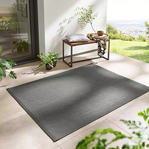 Teppich Taracarpet In- & Outdoor Wetterfest - Ideal für Wohnzimmer, Balkon & Küche