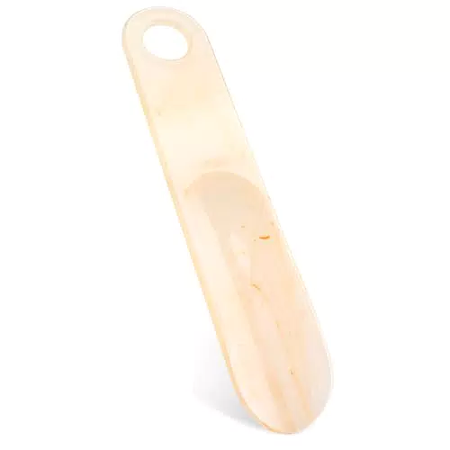 Teepacioka Schuhlöffel aus Kunststoff mit Wandhalterung – Mini Schuhanzieher