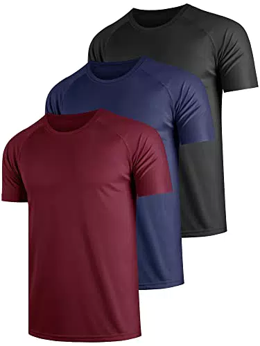 Teesmen Sport T-Shirt Herren Kurzarm Atmungsaktive Activewear für Fitness