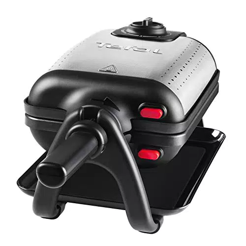 Tefal WM756D Waffeleisen für 2 Belgische Waffeln mit Temperaturregler