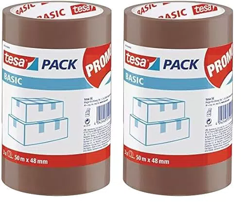 tesa Verpackungsklebeband Basic Pack, ideal für den sicheren Versand
