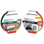 TESA Powerbond Outdoor - Doppelseitiges Montageband für den Außenbereich - Wasserfest & UV-beständig - 5 m x 19 mm & Powerbond ULTRA STRONG - Extra starkes Montageband - 5 m