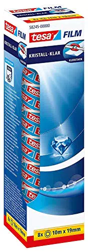 Tesafilm Kristall-Klar - Transparentes Klebeband mit starker Haftung
