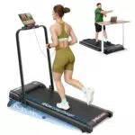 THERUN Laufband klappbar für Zuhause & Büro, leise, mit Steigung & LED-Anzeige