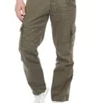 Timezone Herren Cargo Jeans Hose BenitoTZ Loose Fit Cargohose 100% Baumwolle Beige