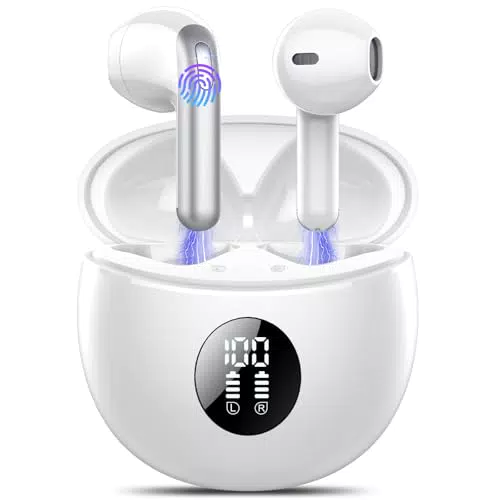 TIMU Bluetooth Kopfhörer mit 4 Mikrofonen - Kabellose In-Ear Kopfhörer