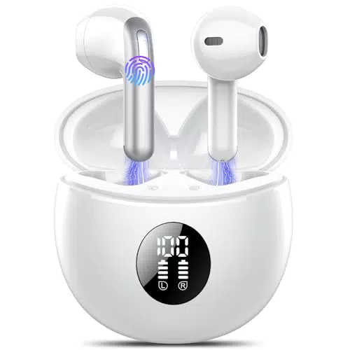 TIMU Bluetooth Kopfhörer, Kabellose In-Ear Kopfhörer mit 40 Std Deep Bass