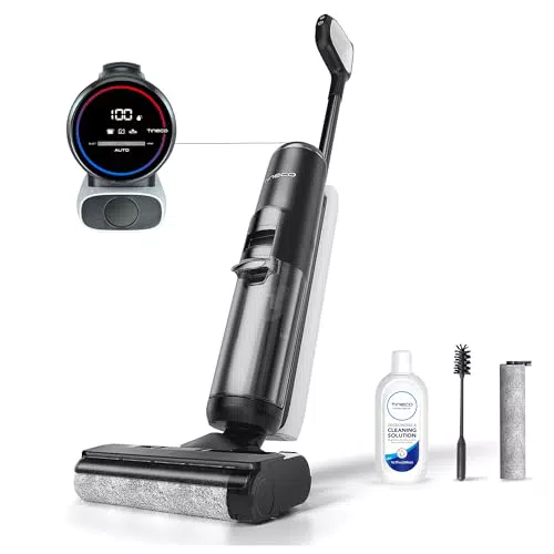 Tineco Floor One S5 Smart Nass-Trocken-Sauger mit iLoop Technologie - Kabelloser All-in-One Nass Trockensauger mit Dual-Tank-Design und Selbstreinigungsfunktion