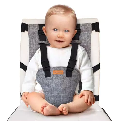 Chicco Tragbare Sitzerhöhung für Babys – Klappbarer Hochstuhl mit Sicherheitsgurt