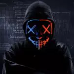 TK Gruppe Timo Klingler LED Grusel blau Maske - wie aus Purge steuerbar