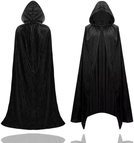 TK Gruppe Timo Klingler Umhang mit Kapuze – Vampir Kostüm für Halloween & Karneval