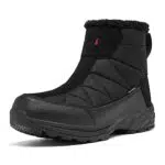 TLOLA Winterschuhe Herren wasserdicht, warm gefüttert, rutschfest für Outdoor-Aktivitäten
