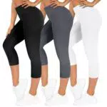 Sportliche Capri Leggings für Damen - Hochtaillierte 3/4 Sporthose