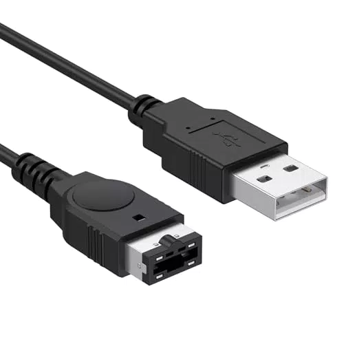 Tobfit Ladekabel für Nintendo DS und Game Boy Advance SP – 120cm USB Kabel