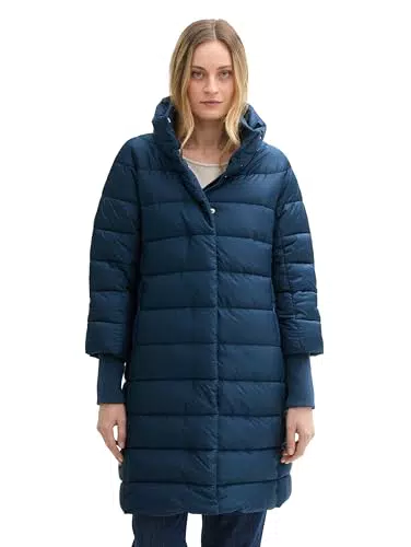 TOM TAILOR Damen Lange Steppjacke mit Stehkragen Modell 26779