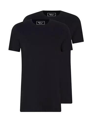 TOM TAILOR Denim Herren Long Fit T-Shirt im Doppelpack
