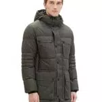 TOM TAILOR Herren Technical Winterparka mit aufgesetzten Taschen