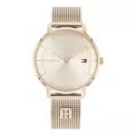 Tommy Hilfiger Damenuhr Analog Quarzuhr Edelstahl Mesharmband 1782287