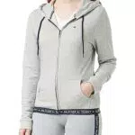 Tommy Hilfiger Damen Hoodie mit Reißverschluss Zipper