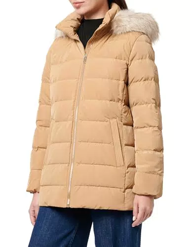 Tommy Hilfiger Damen Steppjacke Heritage Down Tyra mit Kunstfell