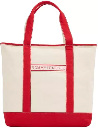 Tommy Hilfiger Damen Tote Bag Summer Canvas Tragetasche