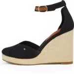 Tommy Hilfiger Damen Wedge Sandalen mit geschlossener Zehenpartie und Knöchelriemen