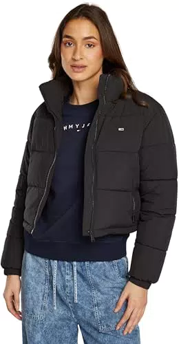 Tommy Jeans Damen Cropped Essential Pufferjacke Kurz