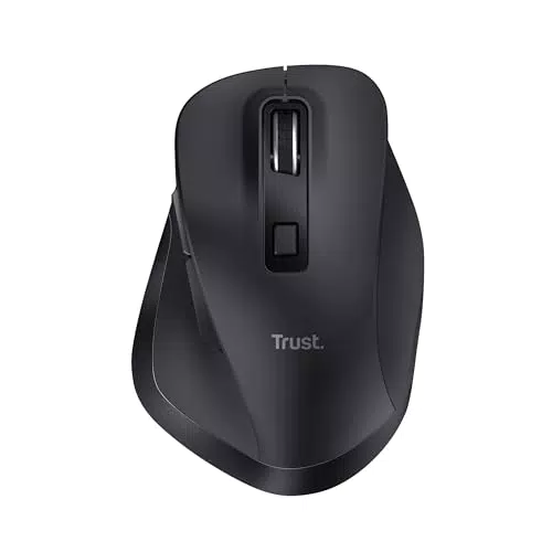 Trust Fyda Bluetooth & 2.4GHz Funkmaus, Ergonomisch, Wiederaufladbar, Recycling