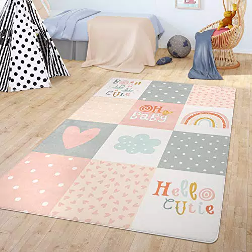 TT Home Kinderteppich Spielmatte für Jungen und Mädchen im modernen Design
