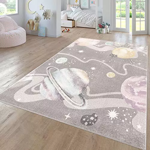TT Home Teppich Kinderzimmer Kinderzimmerteppich Junge Mädchen Kinderteppich Modern Soft