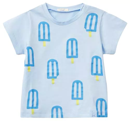 United Colors of Benetton Kurzarm T-Shirt für Jungen, Modell 3I1XA104X