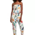 Urban Classics Damen Viskose Bandeau Jumpsuit T-Shirt