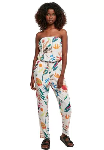 Urban Classics Damen Viskose Bandeau Jumpsuit T-Shirt