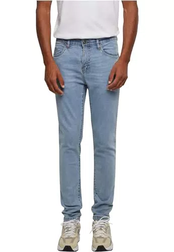 Urban Classics Herren Slim Fit Jeans im Karottenschnitt