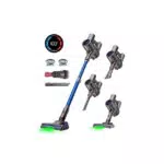 VersLife Akku Staubsauger 500W – Kabelloser Staubsauger mit Smart LED-Display