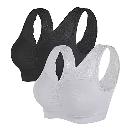 Vertvie Sports BH Push-Up Yoga Bra atmungsaktiv für Joggen und Fitness