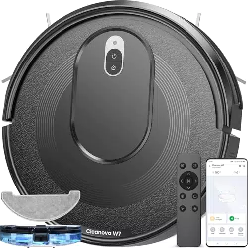 Vexilar W7 Saug- und Wischroboter 3 in 1 mit 4000Pa, ideal für Tierhaare