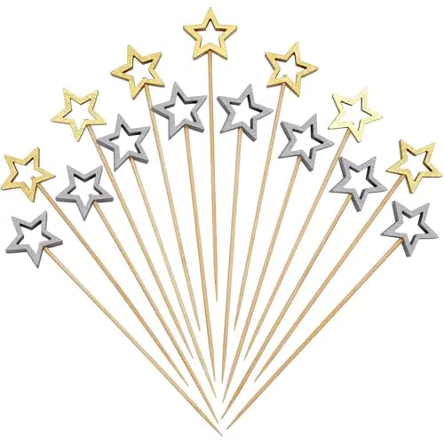 VITEVER Cocktailspieße aus Bambus – Fingerfood Sticks für Party & Geburtstag