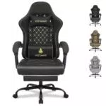 Vittanly Ergonomischer Gaming Stuhl mit Kopfstütze und Lendenkissen