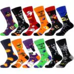 WeciBor Lustige Herren Socken – Bunte Regenbogen Muster für jeden Anlass